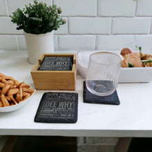 Load image into Gallery viewer, TAHEI Slate Coasters - Streets of DEE WHY
