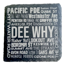 Load image into Gallery viewer, TAHEI Slate Coasters - Streets of DEE WHY
