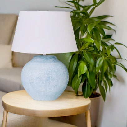 Lewis Blue Table Lamp 48cm