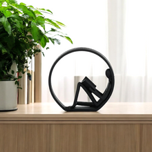 Load image into Gallery viewer, Studious Resin Sculpture Black
