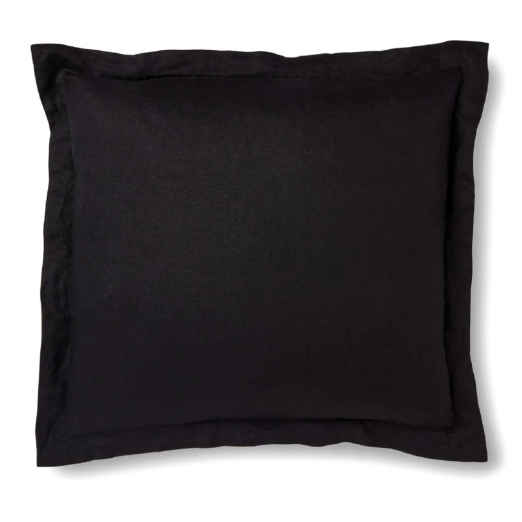 Riley Linen Cushion Black 55cm