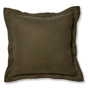 Riley Olive Linen Cushion 55cm