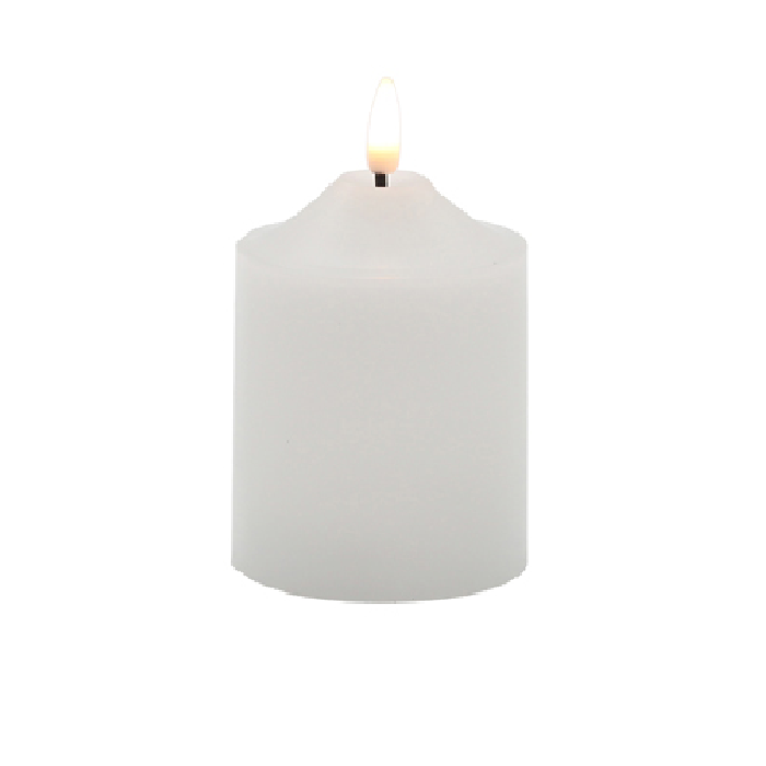 Ellipse LED White Candle 7.5x12.5