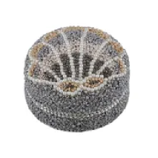 Shell Beaded Trinket Box