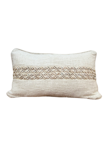 Shell Horizon Cushion 30x55 Ivory