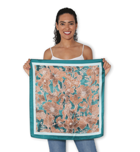 Load image into Gallery viewer, SILK Orchid Ink Scarf 60x60
