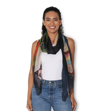 Load image into Gallery viewer, SILK Iceland Poppies Scarf 200x70
