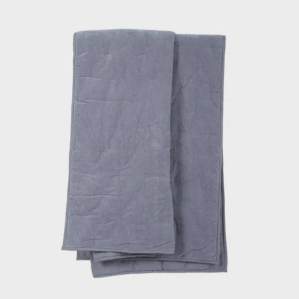 Vera Cotton/Velvet Throw 130x180cm Denim
