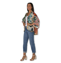 Load image into Gallery viewer, Silk Splendour Of A Peacock Garden Kimono
