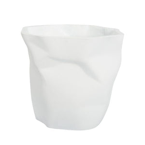 Paperbag Planter Pot Small White