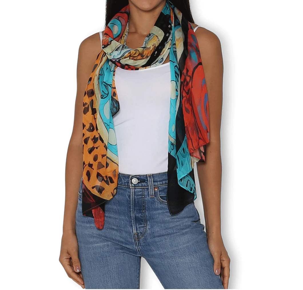 Psychedelic Paisley Scarf 200x130