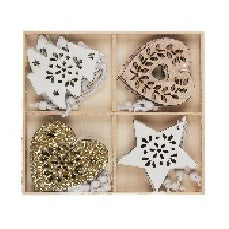 Xmas Box Wood Set 16