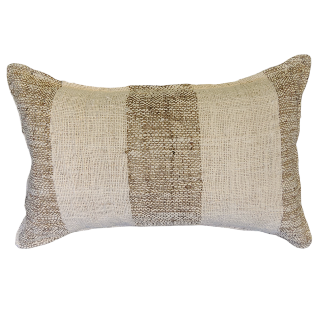 Coastal Tweed Cushion Rect Sand COVER ONLY