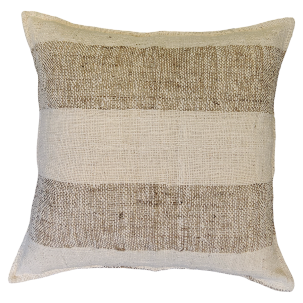 Coastal Tweed Cushion 50cm Sand - poly insert