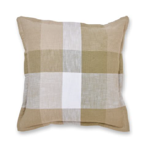 Heide Green Check Cushion 50cm