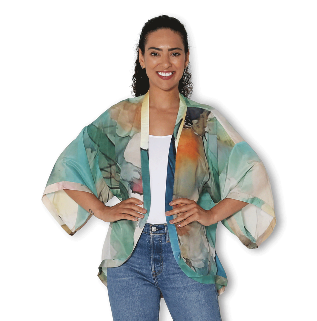 SILK Cottage Garden Kimono