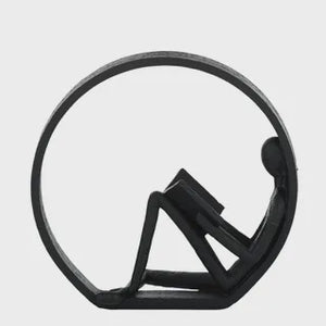 Studious Resin Sculpture Black