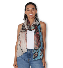 Load image into Gallery viewer, SILK Potted Plants Scarf 200x70
