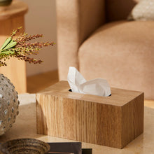 Load image into Gallery viewer, Skylar Oak Tissue Box
