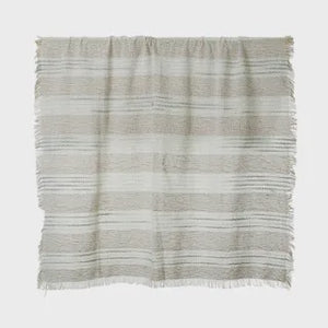 Oceana Cotton Throw 125x150 Nat/Grey