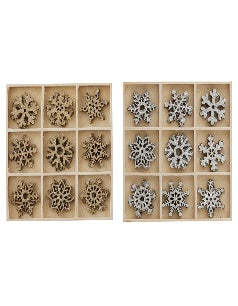 Snowflake 5cm 18pc Box
