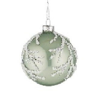 Serene Bauble 8cm Grn