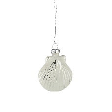 Silvery Shell hang dec