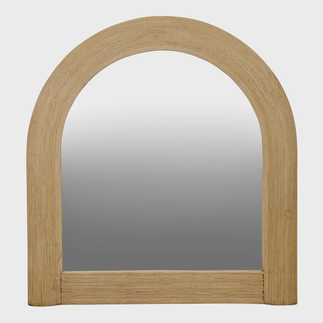 Rattan Arch Mirror 80x85