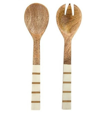 Salad Servers Resin/Wood 12.5x37