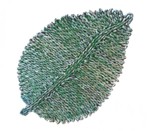 Placemat Leaf Ocean Green