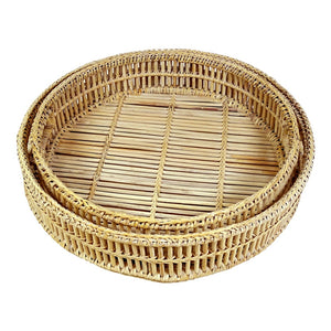 Layana Rattan Tray Whitewash