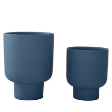 Load image into Gallery viewer, Grace Pot Vase Navy
