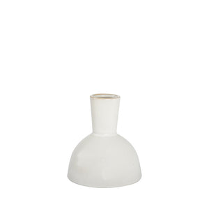 White Ceramic Vase 15cm SML