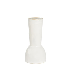 White Ceramic Vase 23cm MED