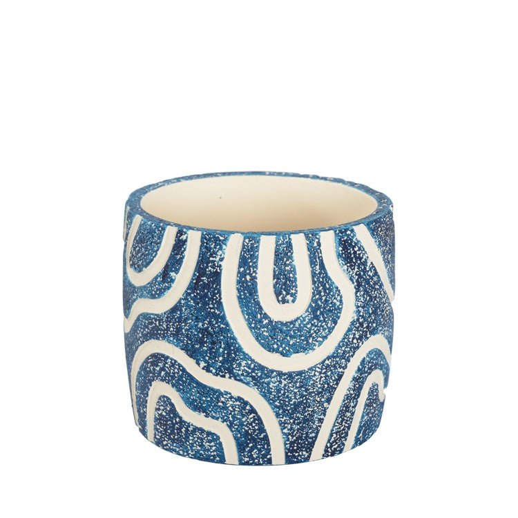 Ember Planter Pot 14.5cm Navy MED