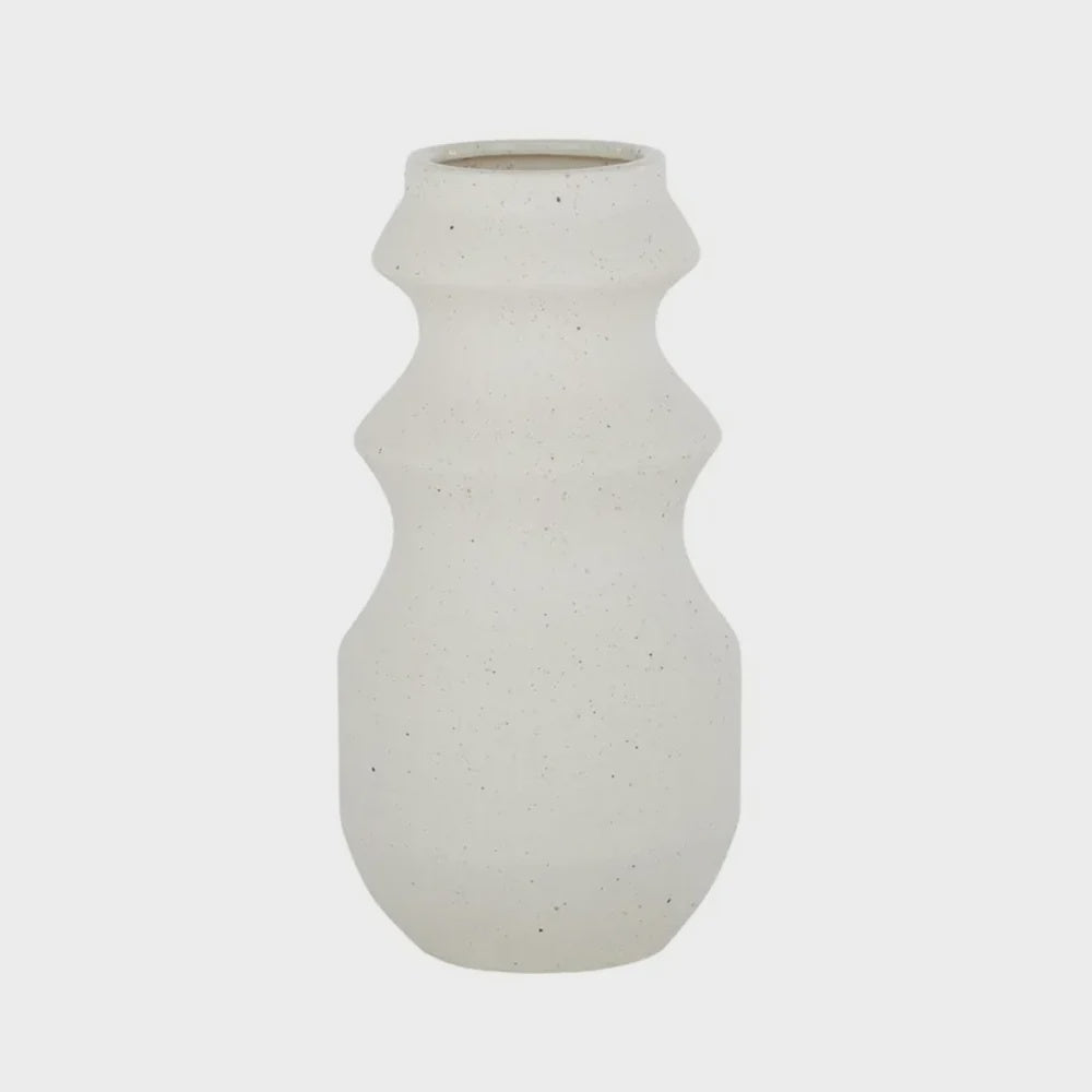 Alanis Ceramic Vase 30cm Ivory