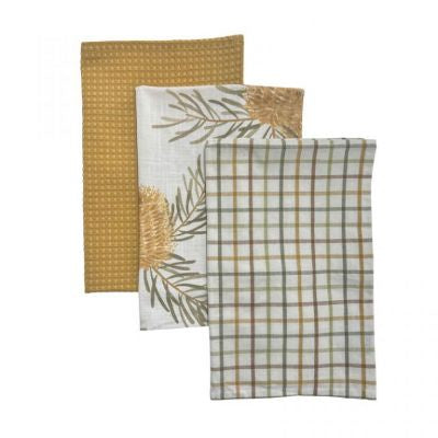 Banksia Teatowel Pack 3