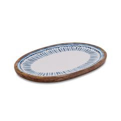 Capri Border Oval Platter 40x28x2.5