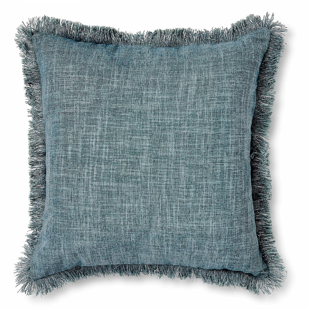 Eli Fringe Blue Cushion 50cm