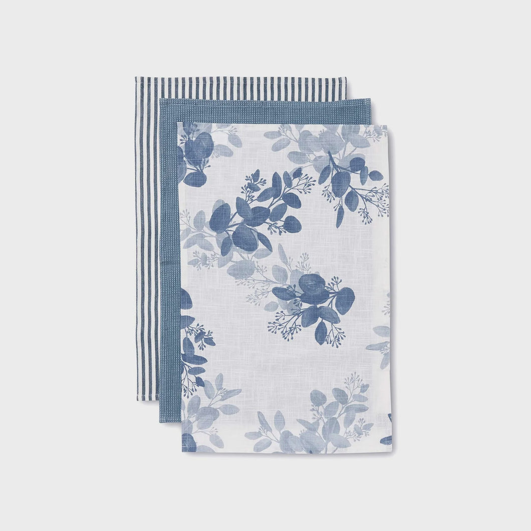 Eucalyptus Teatowel Pack3 22S017