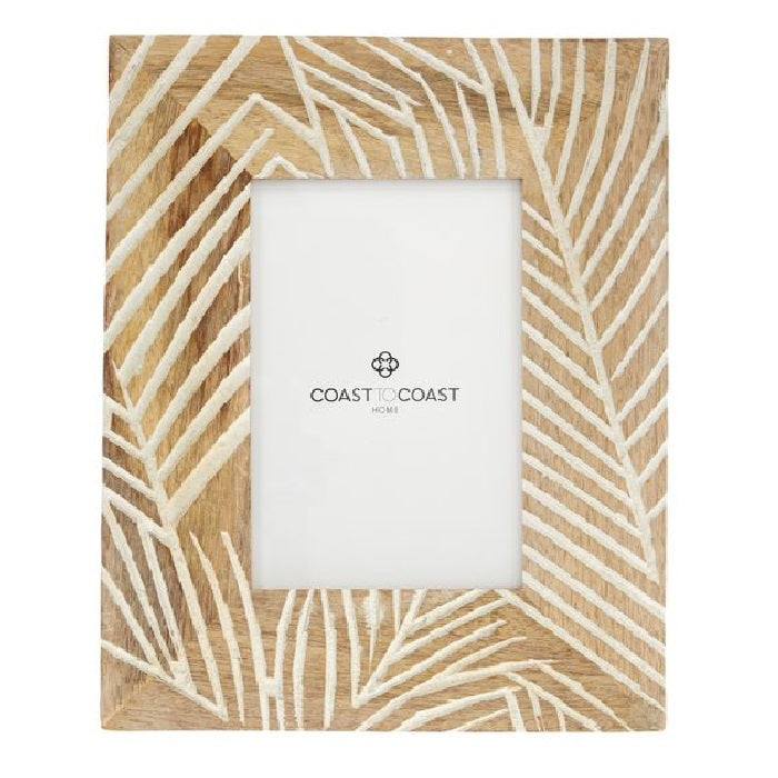 Mango Wood & White Frame 4x6