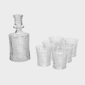 Ribbed Decanter 8pcSet