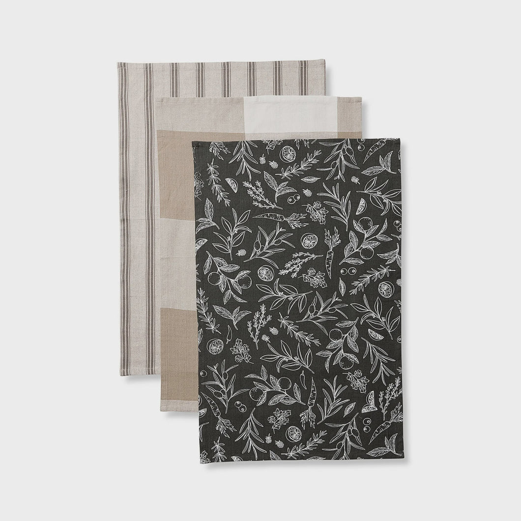 Harvest Teatowel Pack3