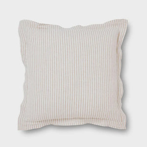 Hayes Nat/Whi Pinstripe Cushion
