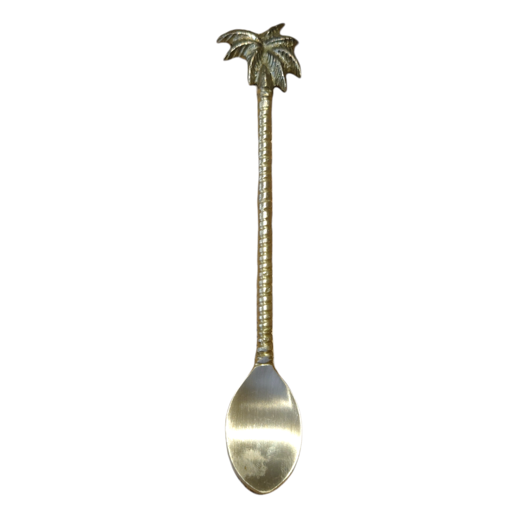 Palm Brass Spoon