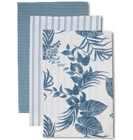 Isle Blue Teatowel 3pk