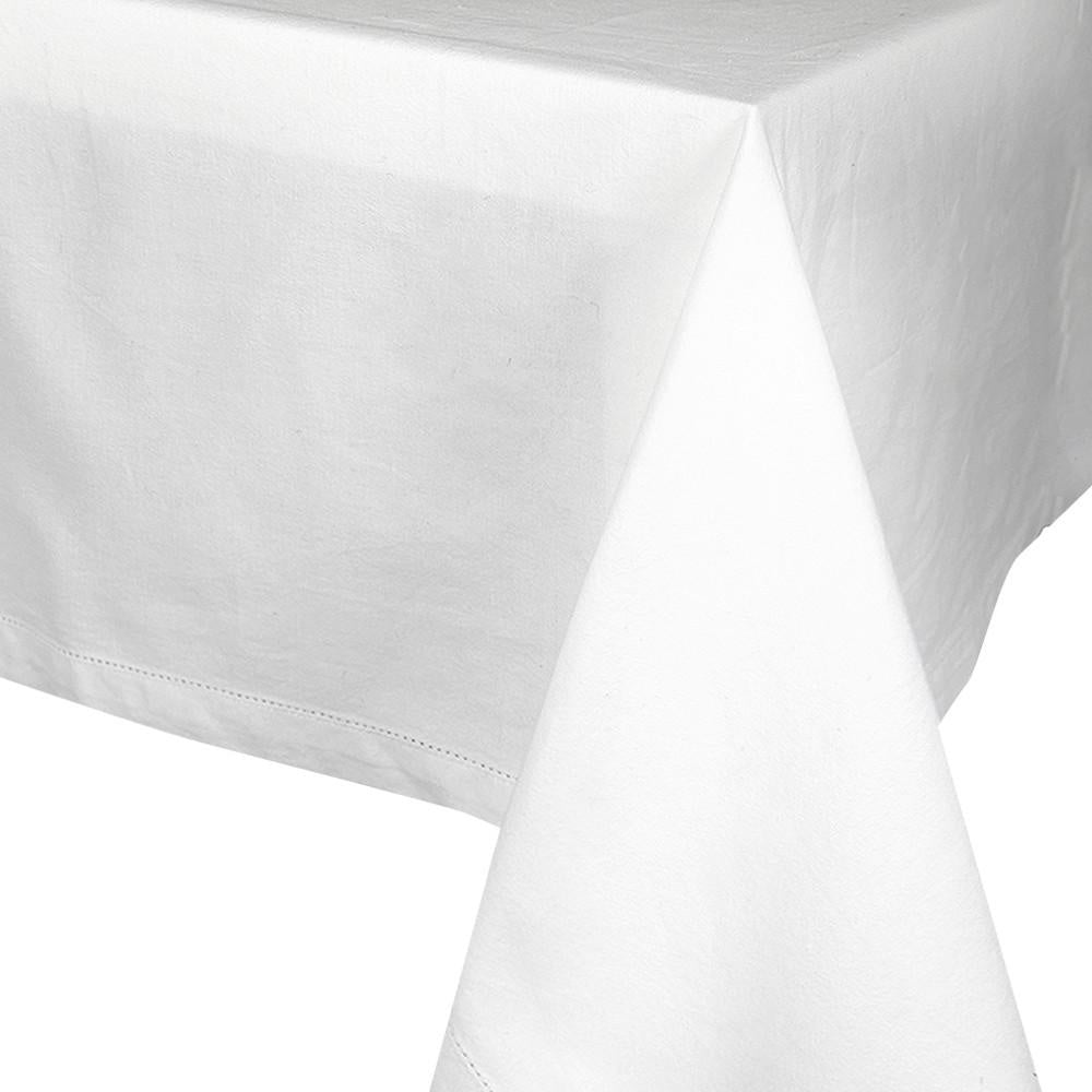 Jetty White Tablecloth 180x300