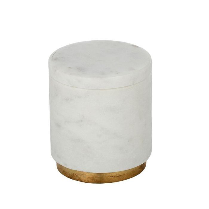 Marble Gold Inlay Trinket Jar