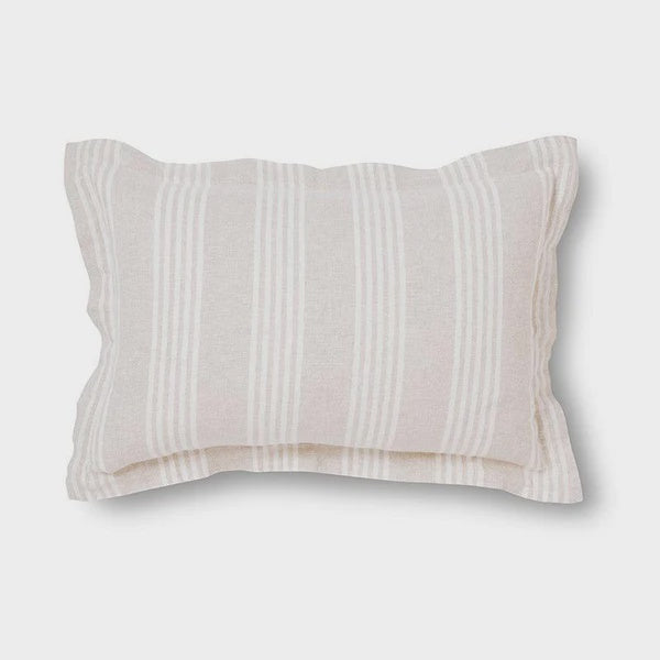 Mason Linen Stripe Cushion 60x40