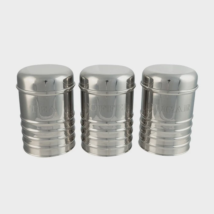 Etched S/Silver Cannisters